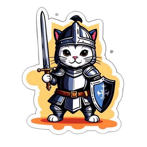 Riddarkatt Med Svärd