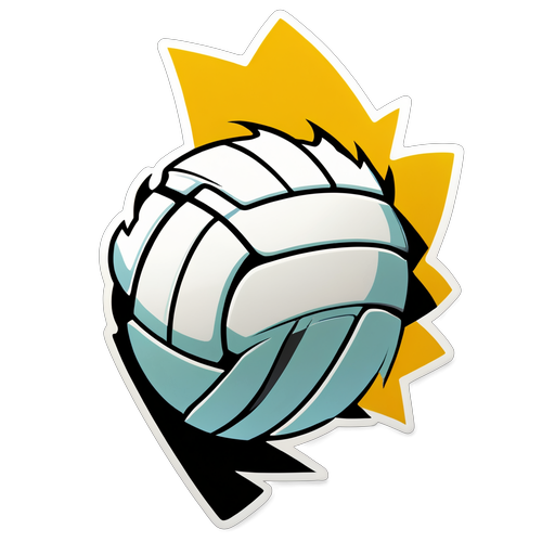 Spiker Volleyball Sticker