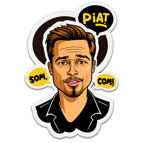 Brad Pitt v Karikaturním Stylu: Zábavné Citáty Které Vás Posadí Smíchem!