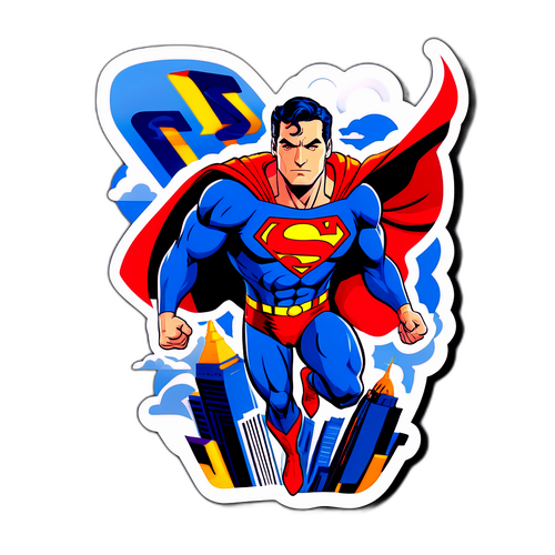 Akiwa Superman Anapaa Juu ya Jiji