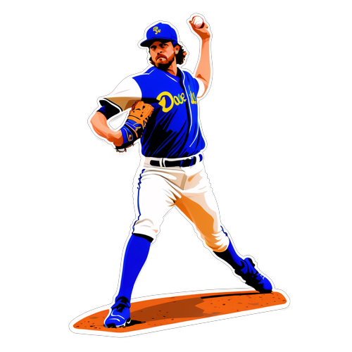 Dynamic Sticker of Clay Holmes Pitching
