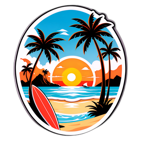 Scenă Tropicală pe Plaja din Filipine