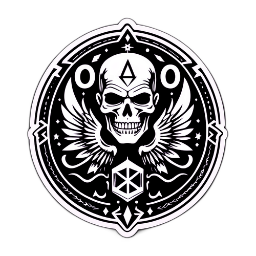 Design di un adesivo misterioso