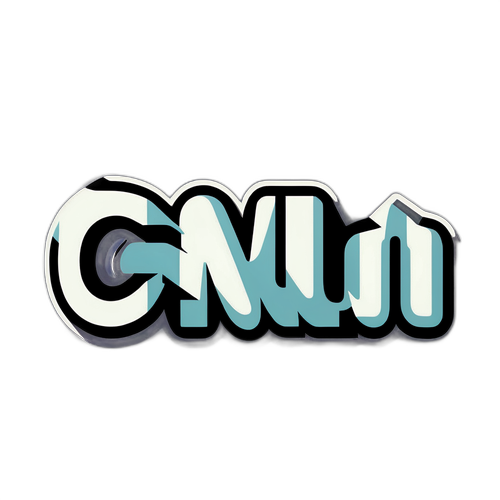 Estilizadong Teksto na Nagsusulat ng 'CNN'