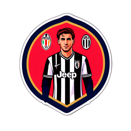 Sticker retro Cagliari și Juventus