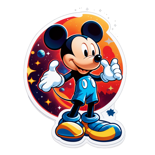 Nálepka z filmu Mickey 17