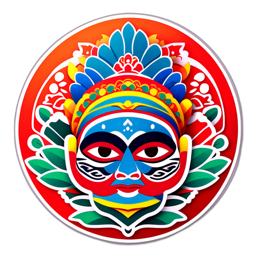 Sticker de Kantari avec éléments modernes et traditionnels