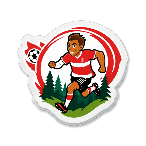 Sticker ya Nottingham Forest: Mchezaji Anaye Kimbia