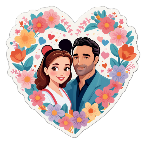 Design romantico di Raoul Bova e Beatrice