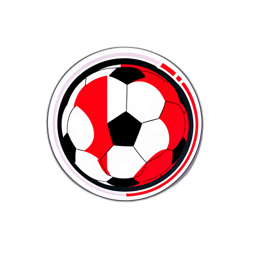 Badge ya Mtindo | Bendera ya Austria na Mpira wa Miguu