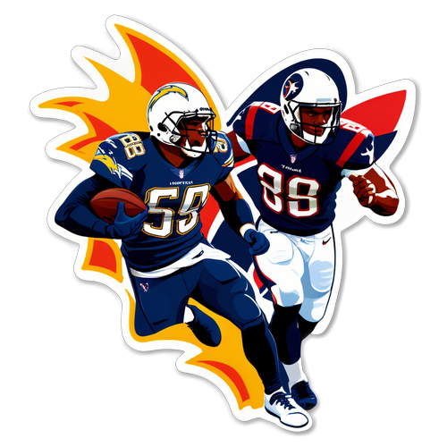 Chargers vs Texans Showdown Sticker