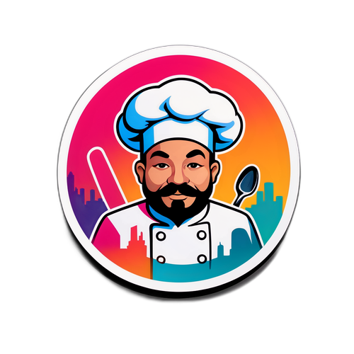 Şef ve Uludağ Görünümü ile Şık Sticker