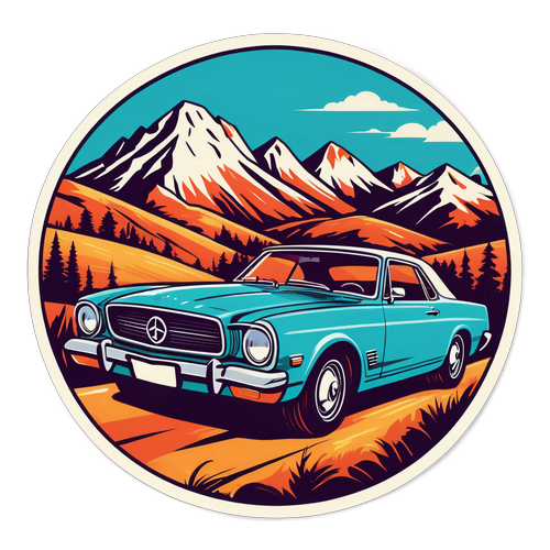 Șofer pasionat la volanul unei mașini clasice