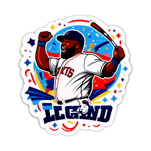 David Ortiz Home Run Celebration Sticker