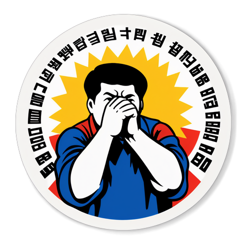 한국노총의 노동자 권리를 상징하는 강력한 메시지 스티커