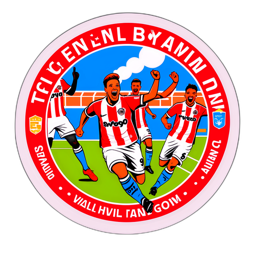 Sticker Kegembiraan Gol PSV di Stadium FC Volendam