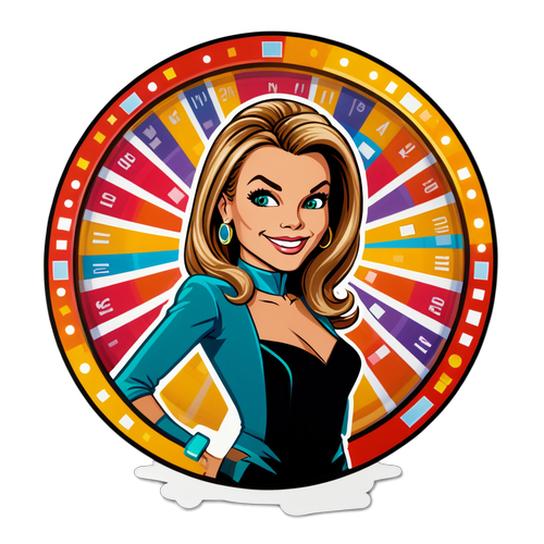 Vanna White Game Show Sticker