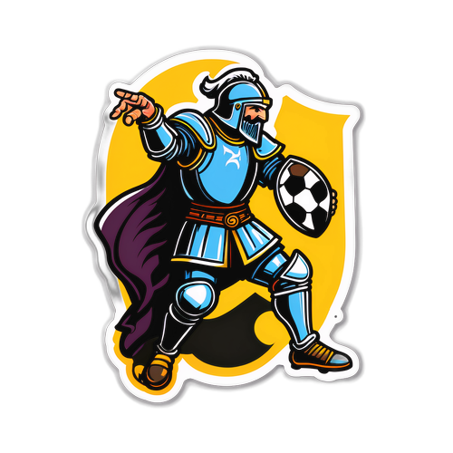 Ortaçağ Şövalyesiyle Futbol Kombinasyonu