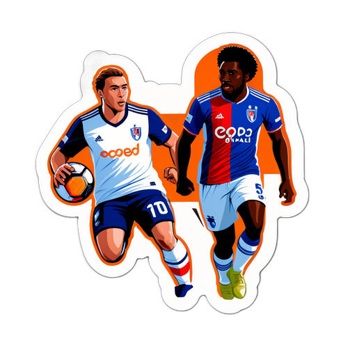 สติ๊กเกอร์แสดงการแข่งขันระหว่าง OL และ Laval