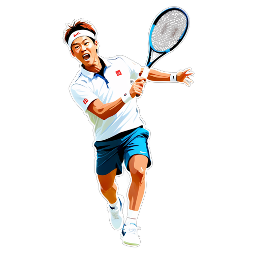 Energi og Sportsånd: Kei Nishikori i Aktion