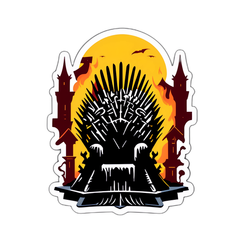 Autocollant des Maisons Iconiques de Game of Thrones et le Trône de Fer