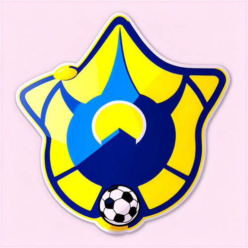 Petrolul: Revelația Fanii Clubului! Logo Stunning cu Fotbal și Stea pe Fundal Galben!