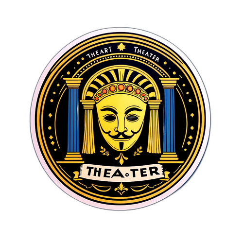 Anmutiges Design eines klassischen Theatersymbols