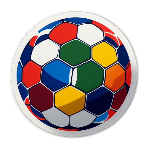 Fargerik Fotball Sticker