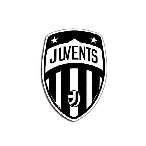 Stylisches Juventus-Logo im modernen urbanen Hintergrund