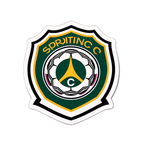 Sticker ya Michezo ya Chic na Logo za Sporting CP na Avs