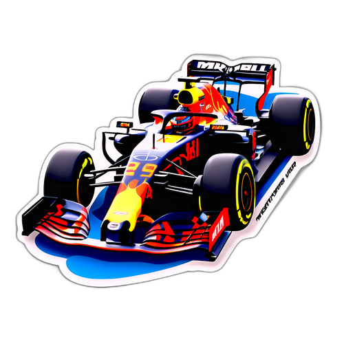 Adesivo da corsa di Max Verstappen
