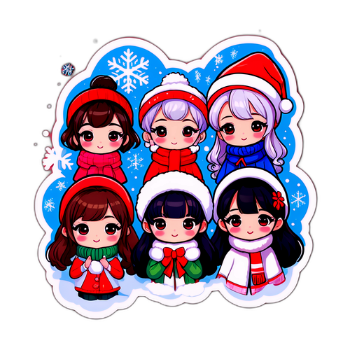 Sticker ng Aespa sa Temang Winter