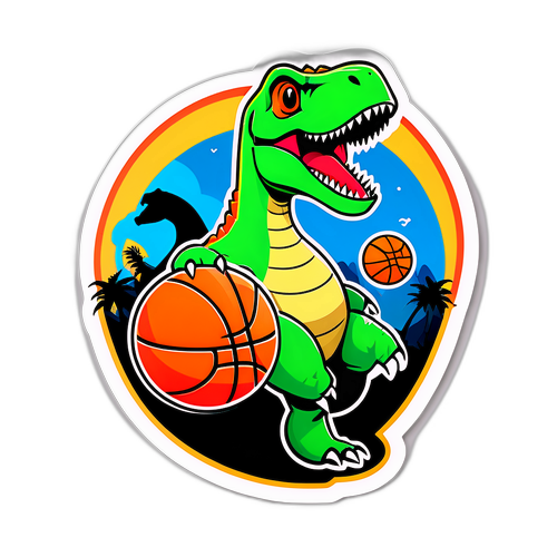 Dinosaurs na Nagtatampisaw sa Basketball