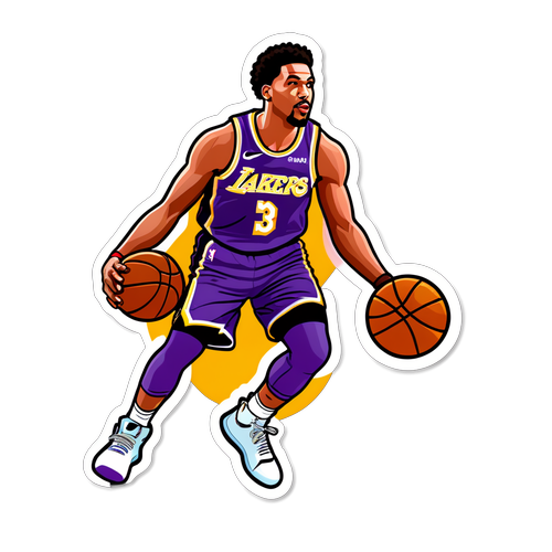 Sticker ng Max Christie sa Lakers vs Trail Blazers