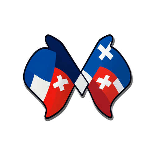 Unis par la Couleur : Le Design Étonnant d'un Sticker Fusionnant les Drapeaux Suisse et Français !