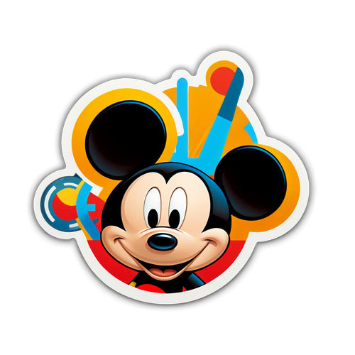 Stiker Futuristik Terinspirasi Oleh Mickey 17