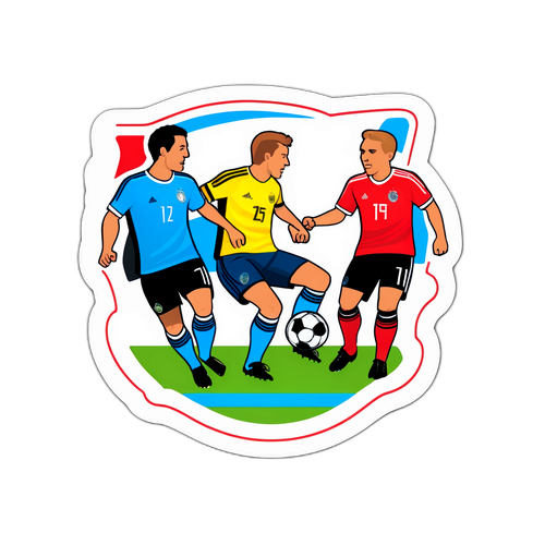 Sticker fotbal - Luxemburg vs. Germania