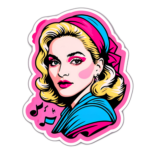Madonna Retro Klistermærke