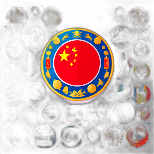 象征中国十四五规划成就的图案