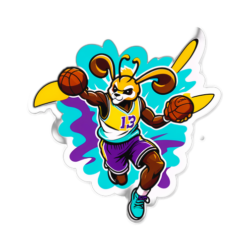 Adesivo Dinâmico Hornets x Lakers