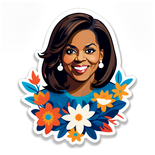 Den Utrolig Stærke Ynde: Michelle Obama i Blomsterdesign, Du Ikke Må Gå Glip Af!