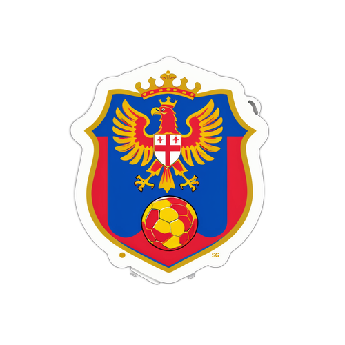 Stiker Perlawanan Bola Sepak Serbia vs Andorra