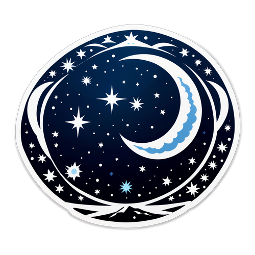 Cosmic Winter Solstice 2024 Sticker