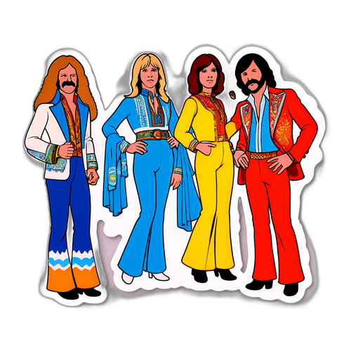 Stylischer ABBA Aufkleber