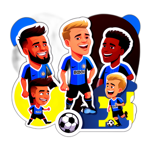 สติกเกอร์การ์ตูนแฟนบอลอินเตอร์ vs โบโด/กลิมท์