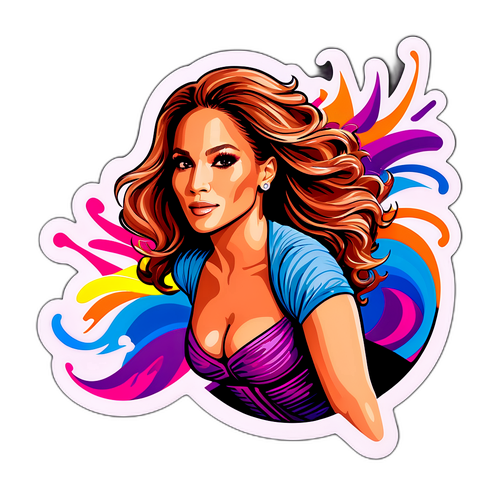 Jennifer Lopez színpadi előadása vibráló színekben