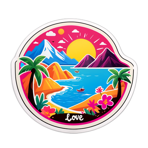 Peisaj vibrant pe Insula Iubirii