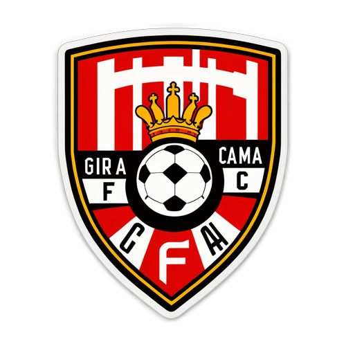 Diseño de sticker de Girona FC