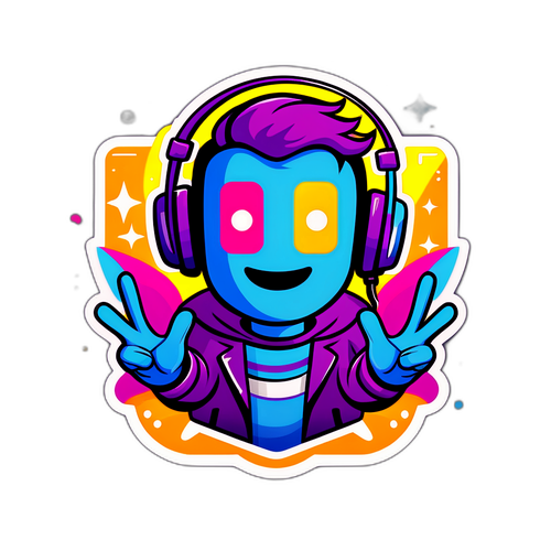 Мультяшний персонаж у стилі Twitch