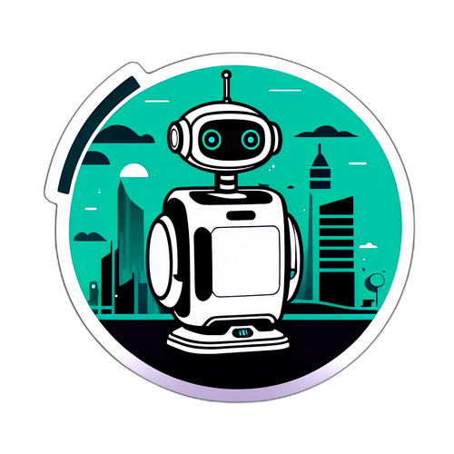 Sticker cu iRobot Futurist
